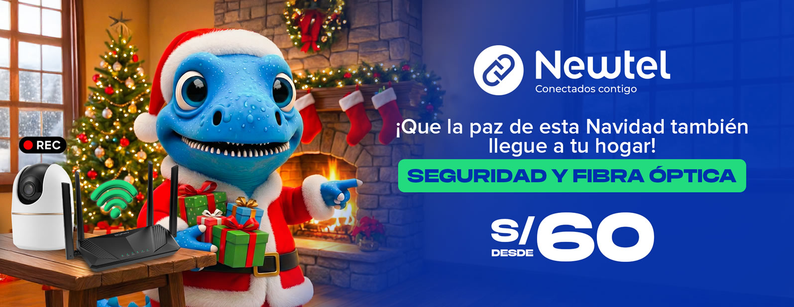 Internet 100%  fibra óptica 